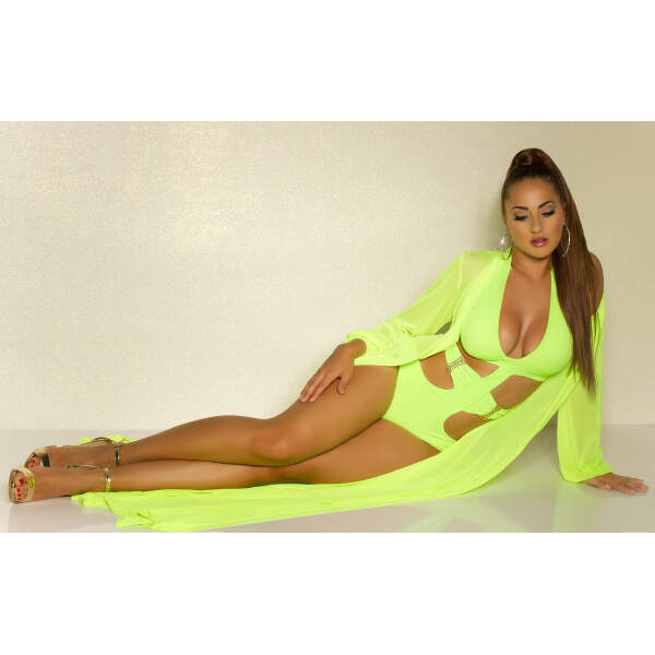 Koucla - Kimono - Beach - Gaas - Neon - Groen - Afbeelding 4