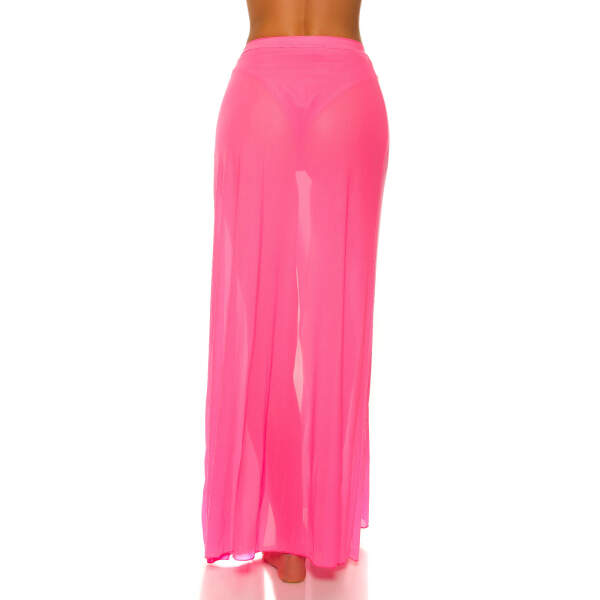 Gaas Rok - Transparant - Neon Roze - Ibiza - Afbeelding 4