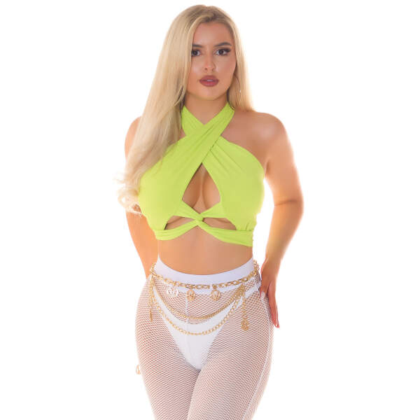 Koucla - Crop Top - Groen