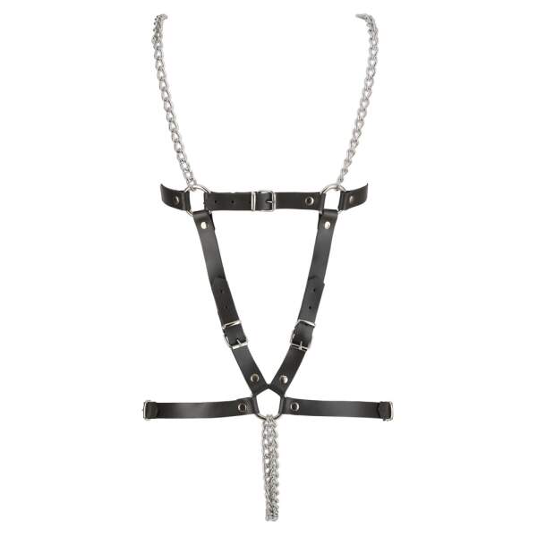 Zado - Leren Body met Kettingen - Afbeelding 4