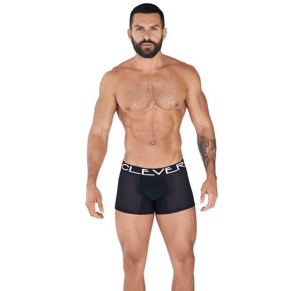 Clever Moda - Strategy Boxershort - Mesh - Zacht Microvezel - Zwart Maat M - Afbeelding 4