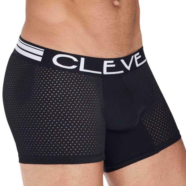 Clever Moda - Strategy Boxershort - Mesh - Zacht Microvezel - Zwart Maat M - Afbeelding 2