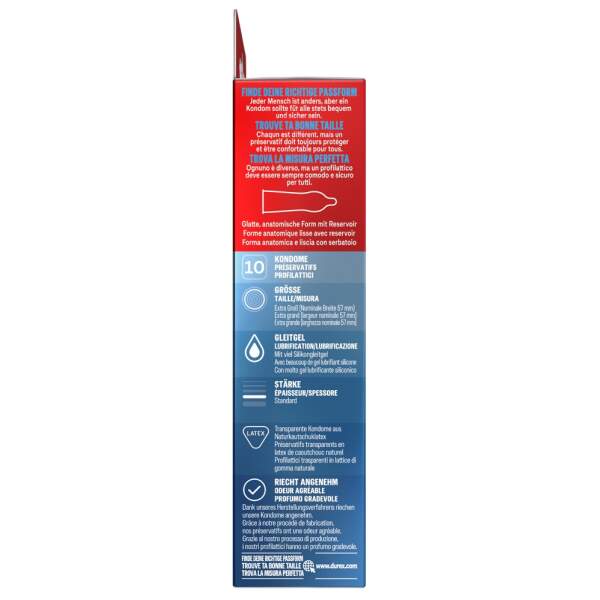 Durex - XXL Condooms - Extra Groot - Gevoelsecht - 10 stuks - Afbeelding 2
