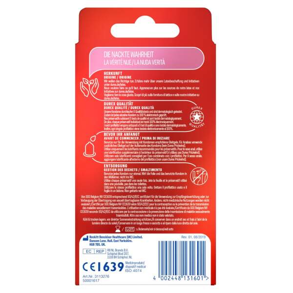 Durex - XXL Condooms - Extra Groot - Gevoelsecht - 10 stuks - Afbeelding 4