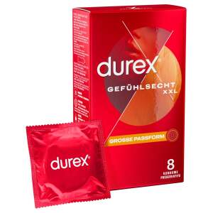 Durex - XXL Condooms - Extra Groot - Gevoelsecht-  8 stuks