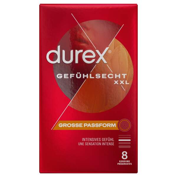 Durex - XXL Condooms - Extra Groot - Gevoelsecht-  8 stuks - Afbeelding 2