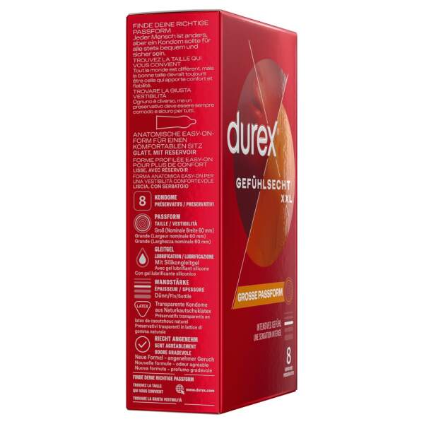 Durex - XXL Condooms - Extra Groot - Gevoelsecht-  8 stuks - Afbeelding 5