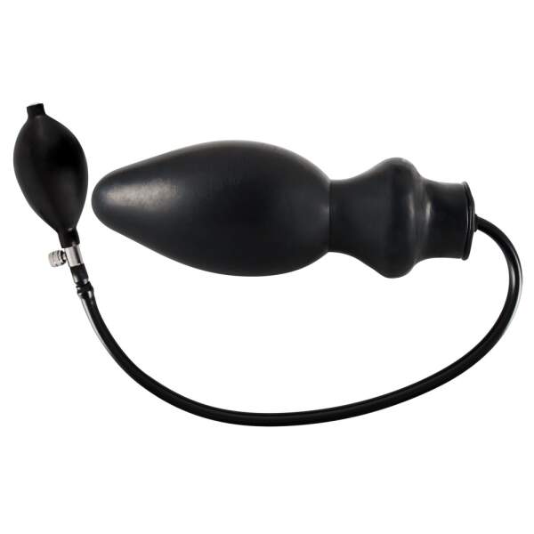 The Late X Collection - Latex Opblaasbare Butt Plug - Handpomp - Afbeelding 2