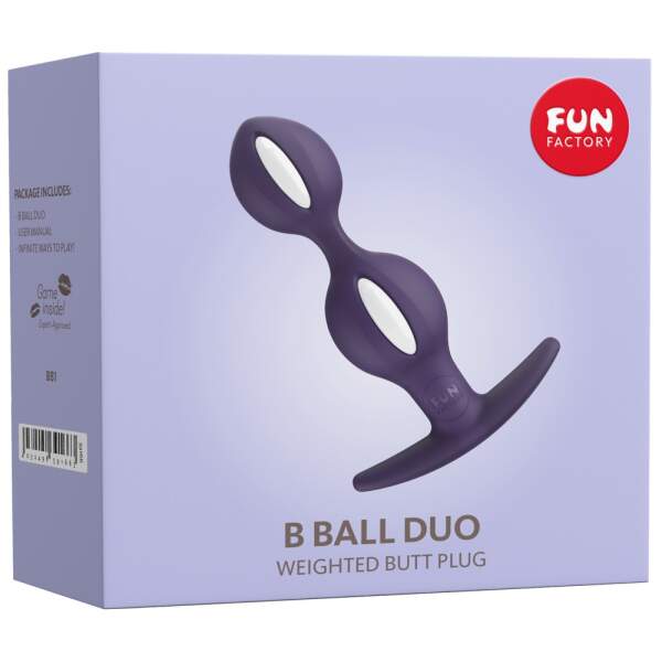 Fun Factory - B-Balls Duo - Anale Plug - Roterende Balletjes - Siliconen - Paars - Afbeelding 4
