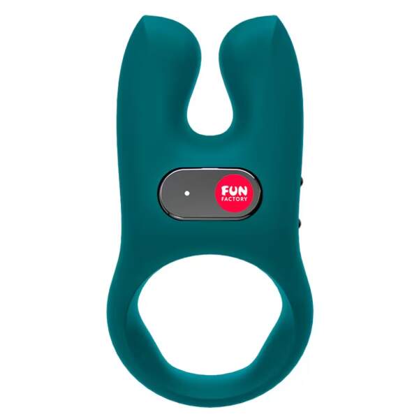 Fun Factory - NOS - Vibrerende Cockring - 2 Vingers - Aqua - Afbeelding 4