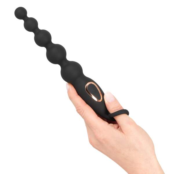 Anos - Anal Beads - Vibratie - Zwart - Afbeelding 4