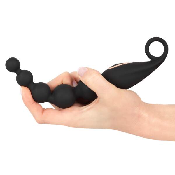 Anos - Anal Beads - Vibratie - Zwart