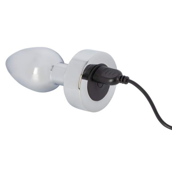 Anos - Heavy Butt Plug - Anale Plug - Met Vibratie - Metaal - Afbeelding 4