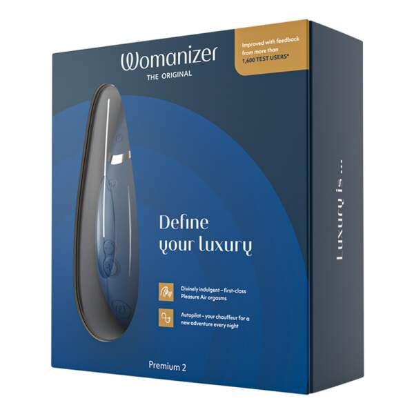 Womanizer - Premium 2 - Clitoris Vibrator - Luchtdruk - Blauw - Afbeelding 5