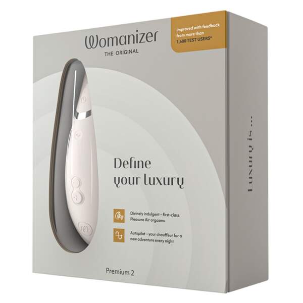 Womanizer - Premium 2 - Clitoris Vibrator - Luchtdruk - Grijs - Afbeelding 4