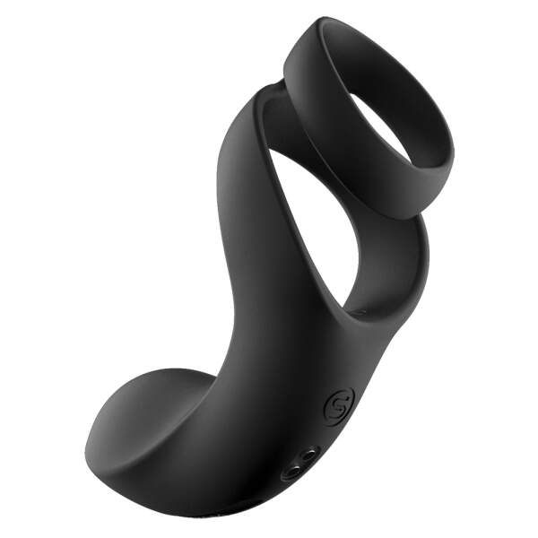 Svakom - Benedict - Double Ring Perineum Stimulator - Cockring - Zwart - Afbeelding 2