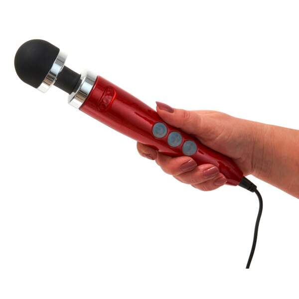 DOXY - Die Cast 3 - Wand Massager - Met Snoer - Candy Red - Rood