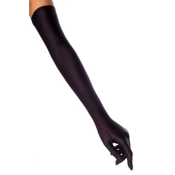 Handschoenen - Lang - Satijn - Zwart