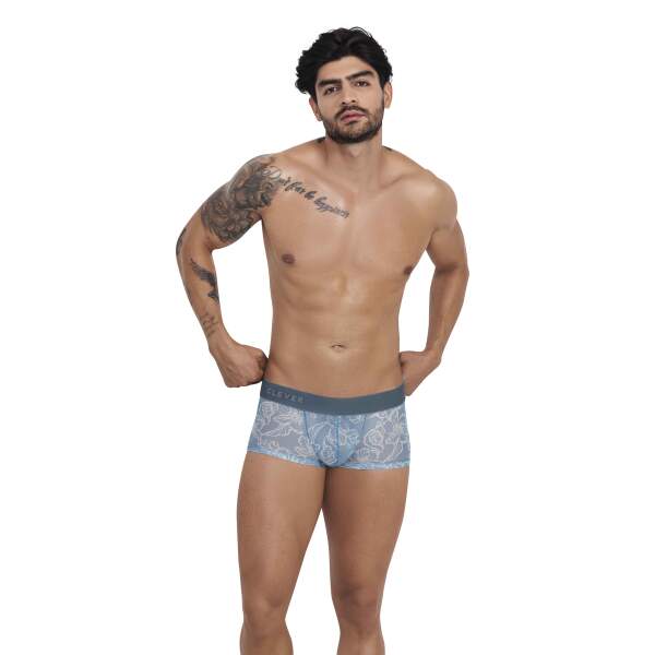 Clever Moda - Avalon Boxershort - Doorschijnend - Print - Blauw - Afbeelding 3