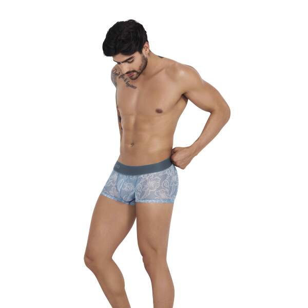 Clever Moda - Avalon Boxershort - Doorschijnend - Print - Blauw - Afbeelding 5