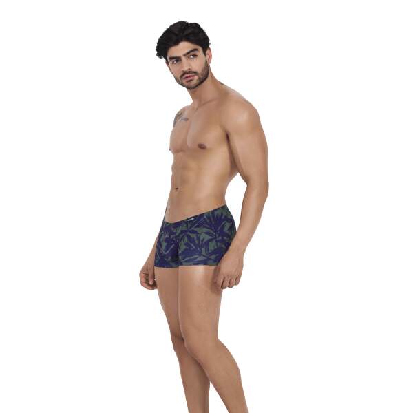 Clever Moda - Daniel Latin Boxer - Smalle Band - Jungle Print - Groen - Blauw - Afbeelding 5