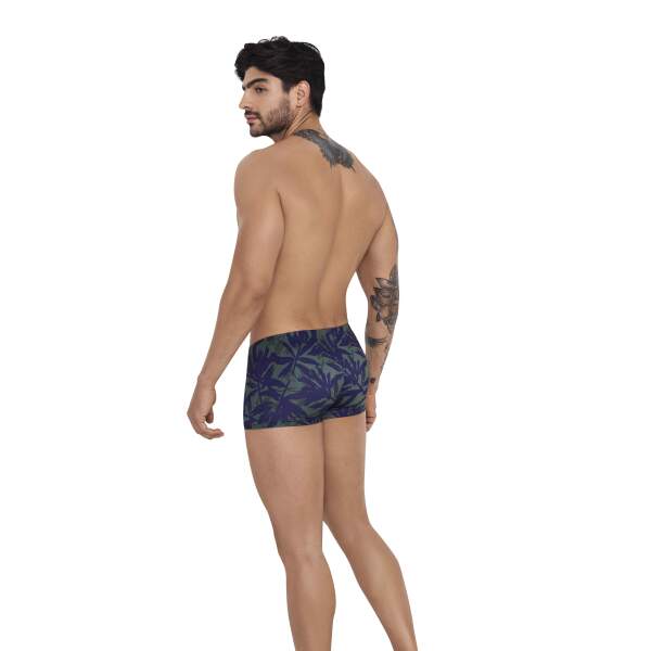 Clever Moda - Daniel Latin Boxer - Smalle Band - Jungle Print - Groen - Blauw - Afbeelding 4