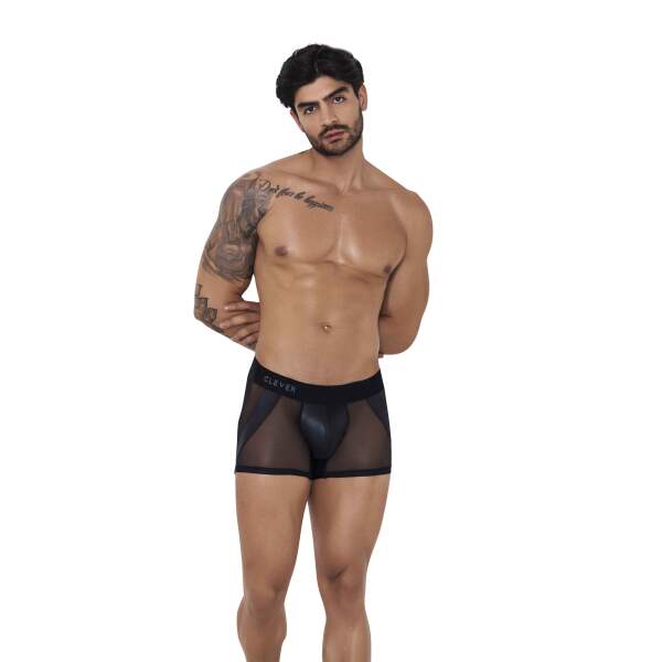 Clever Moda - Inferno Boxershort - Transparant - Brede Band - Zwart - Afbeelding 3