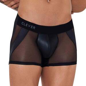 Clever Moda - Inferno Boxershort - Transparant - Brede Band - Zwart