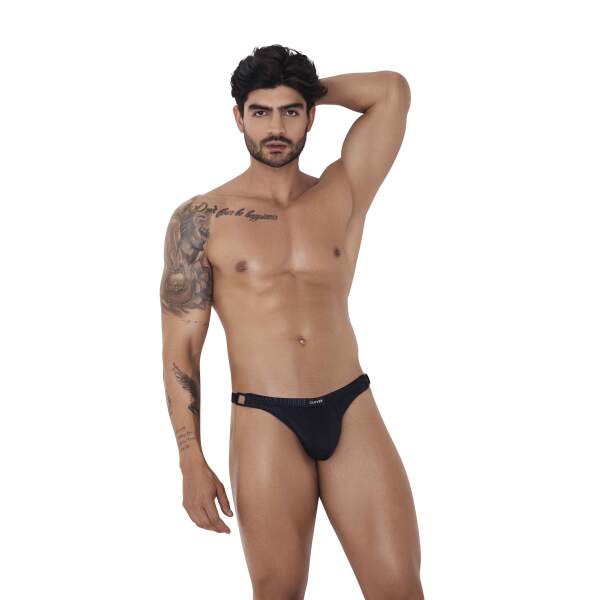 Clever Moda - Karma Brazilian Latin Thong - Mannenstring - Zwart - Afbeelding 4