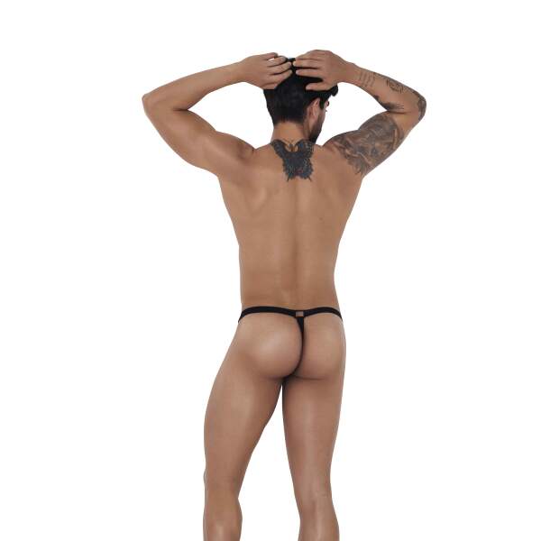 Clever Moda - Karma Brazilian Latin Thong - Mannenstring - Zwart - Afbeelding 3
