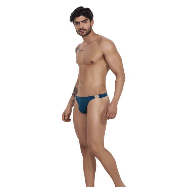 Clever Moda - Eros Latin Thong - Mannenstring - Gouden details - Petrol - Afbeelding 5
