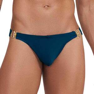 Clever Moda - Eros Latin Thong - Mannenstring - Gouden details - Petrol