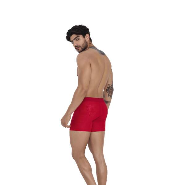 Clever Moda - Euphoria Boxershort - Mesh - Zacht Microvezel - Brede Band - Rood - Afbeelding 4