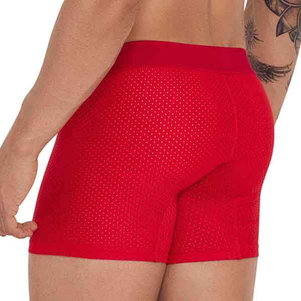 Clever Moda - Euphoria Boxershort - Mesh - Zacht Microvezel - Brede Band - Rood - Afbeelding 2