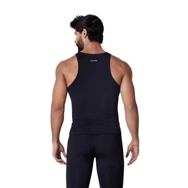 Clever Moda - Energy Tank Top - Lycra - Zwart - Afbeelding 2