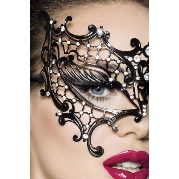 Metalen Masker met Strass Asymmetrisch - Afbeelding 2