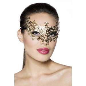 Gouden Metalen Masker met Strass