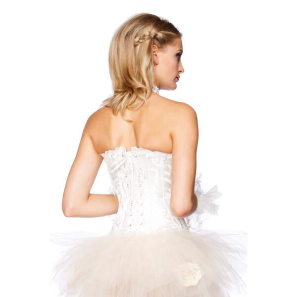 Corset Burlesque Creme Wit - Afbeelding 3