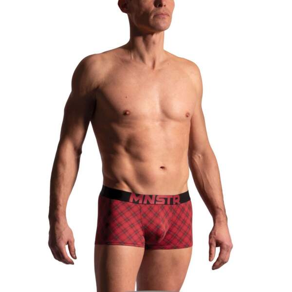 Manstore - M2224 - Micro Pants - Ruit - Rood - Afbeelding 4