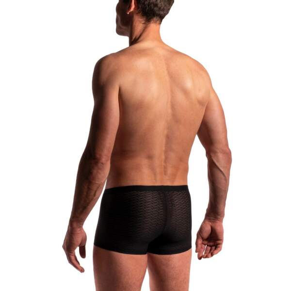 Manstore - M2276 - Zipped Pants - Mesh - PU leer - Zwart - Afbeelding 3