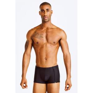 Manstore - M2326 - Zipped Pants - Dubbele Rits - Neopreenlook - Zwart