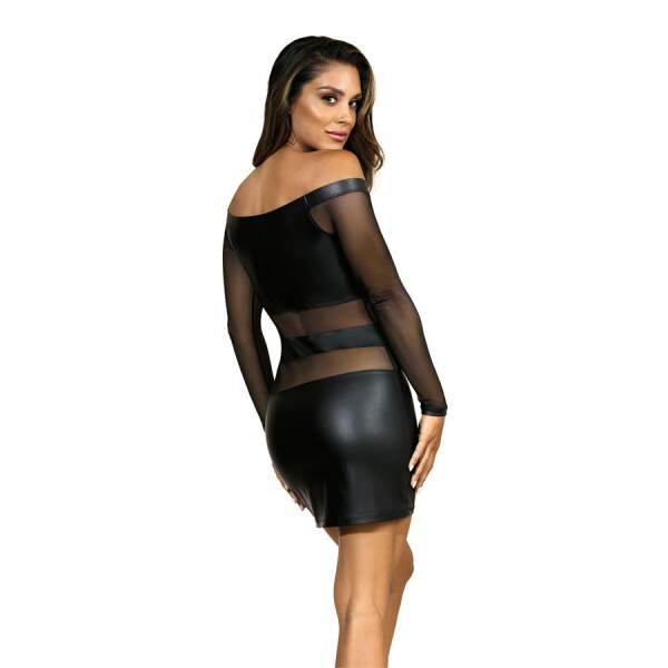Axami - Jurk Artemis - Wetlook - Gaas - Zwart - Afbeelding 3
