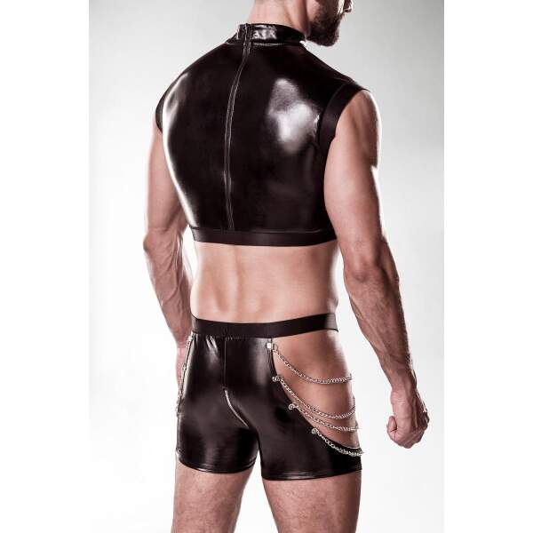 Grey Velvet - Kettingen Set - PU-leer - Zwart - Afbeelding 2