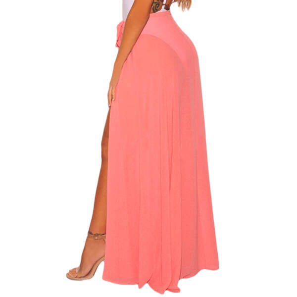 Maxi Beach Skirt Koraal - Afbeelding 2