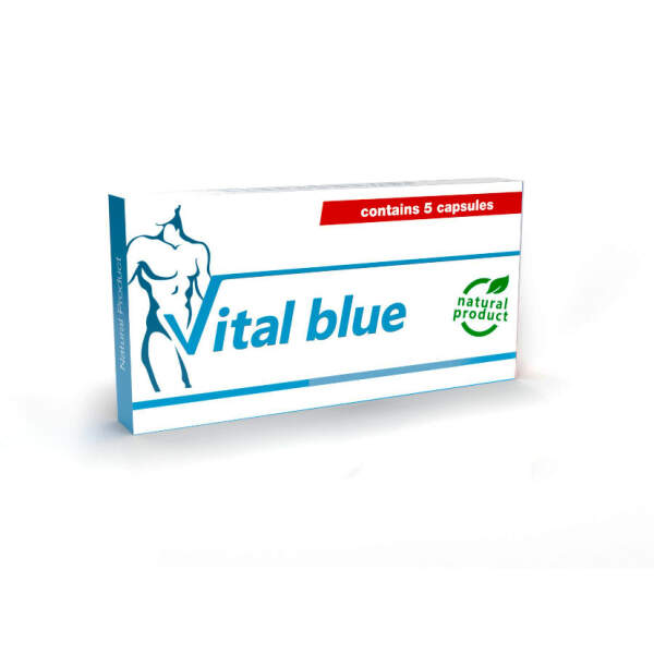 Vital Blue - All Natural - 5 Capsules - Erectie Capsules - Afbeelding 2