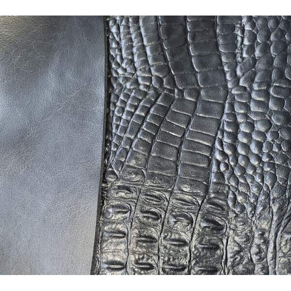 Bizonder - Gladiator Rok Snake - Gespen - Snakeprint -  Echt Leder - Zwart - Afbeelding 3