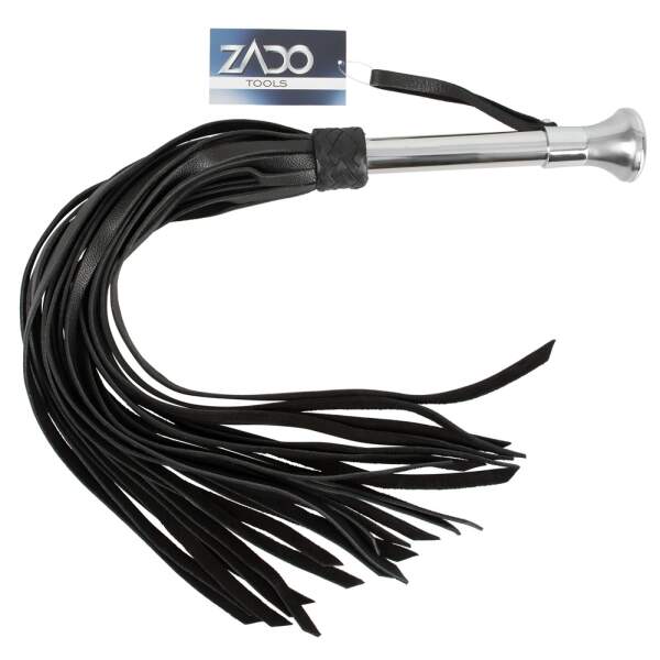 Leren Zweep met Metalen Handvat - Zado - Afbeelding 2