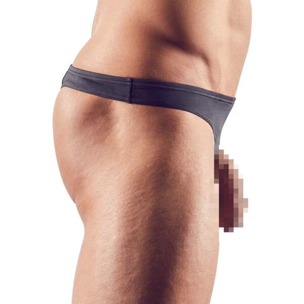 Svenjoyment Underwear - String - Showmaster - Microvezel - Zwart - Afbeelding 2