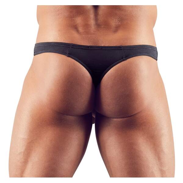Svenjoyment Underwear - String - Showmaster - Microvezel - Zwart - Afbeelding 3