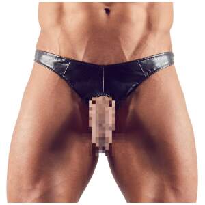 Svenjoyment Underwear - String PU-Leer - Showmaster - PU-Leer - Zwart